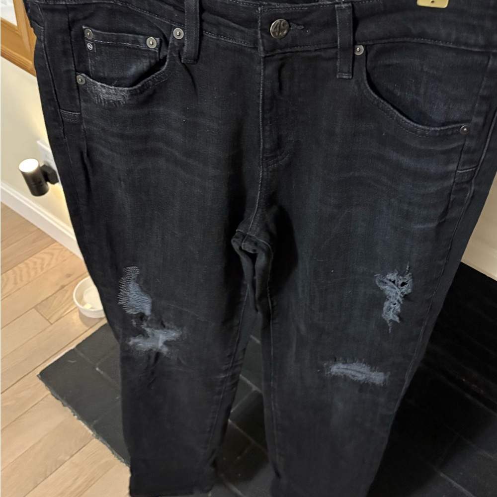 AG Black Distressed Women’s Jeans